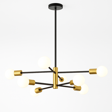 lustre moderne spoutnik satellite à 2/4/8 têtes suspendu
