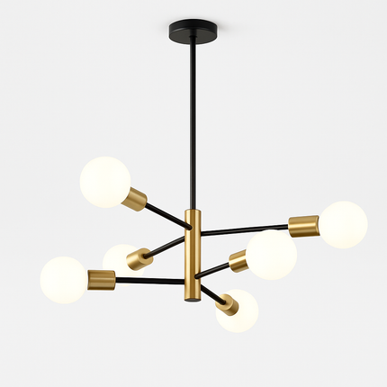 lustre moderne spoutnik satellite à 2/4/8 têtes suspendu