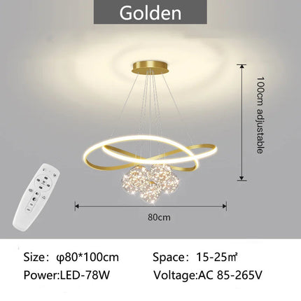 Lustre suspension moderne au design intérieur élégant — LZ4X9P