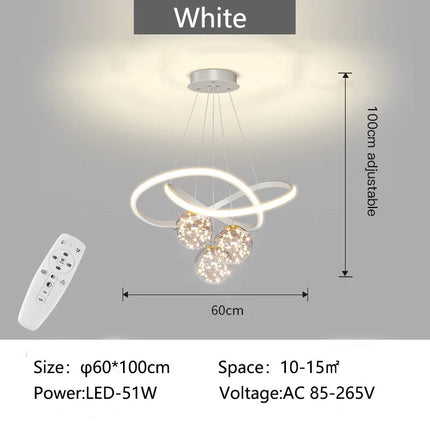 Lustre suspension moderne au design intérieur élégant — LZ4X9P