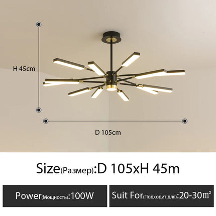 Lustre suspension moderne pour éclairage intérieur nordique — LZ4P9XJ