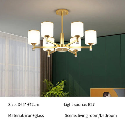 Lustre nordique 15 têtes pour intérieur lumineux design moderne — LZ4X7Q9