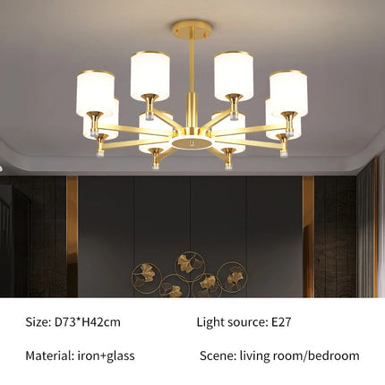Lustre nordique 15 têtes pour intérieur lumineux design moderne — LZ4X7Q9