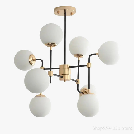 Lustre suspension nordique boule de verre magique design haricot — LZ4X9J