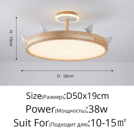 Lustre nordique créatif en forme de couronne oiseau pour chambre enfant — LZ4B7X9