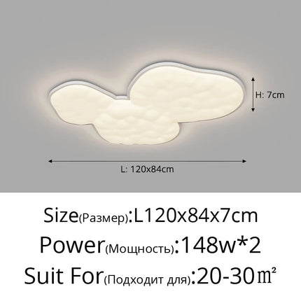 lustre nordique créatif lumière luxe nuage moderne