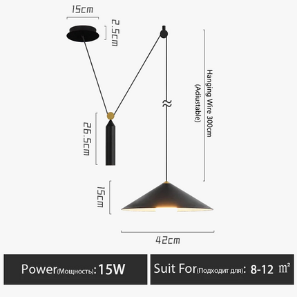 Suspension LED nordique moderne avec éclairage suspendu — LZ4P9XQ