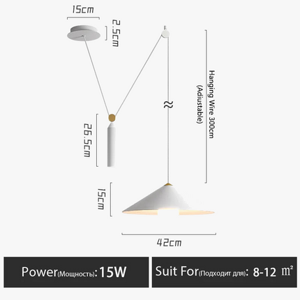 Suspension LED nordique moderne avec éclairage suspendu — LZ4P9XQ