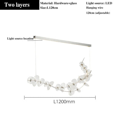 Lustre suspension nordique au design moderne pour intérieur élégant — LZ4X9Q