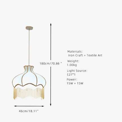 lustre nordique en tissu abat-jour design pour éclairage intérieur