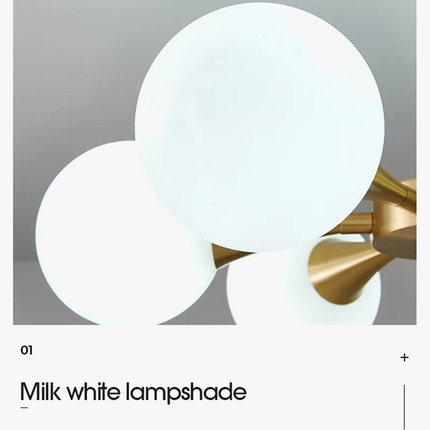 Lustre suspension en verre blanc pour éclairage intérieur — LZ4X9P