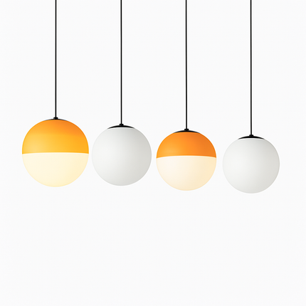 Lustre suspension LED créatif en verre dégradé style nordique — LZ4X9P