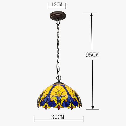 Lustre suspension en verre rétro style nordique pour café — LZ4X9P