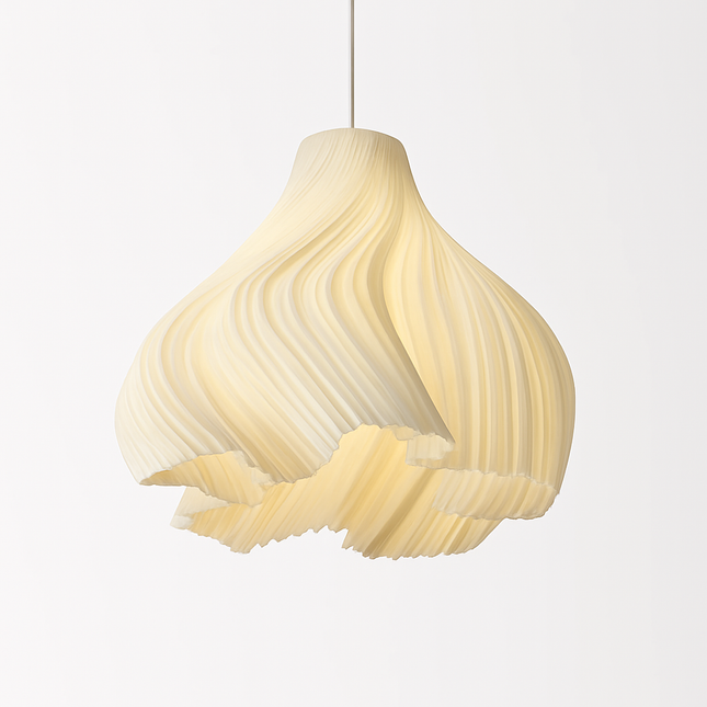 Lustre suspension nordique à fleurs imprimées 3D pour bar et restaurant — LZ4X9T