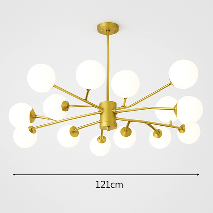 Lustre suspension LED boule en verre décorative nordique — LZ4X9J