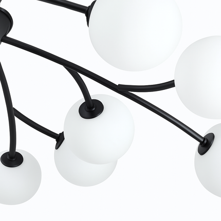 Lustre suspension LED boule en verre décorative nordique — LZ4X9J