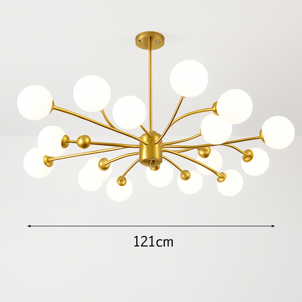 Lustre suspension LED boule en verre décorative nordique — LZ4X9J