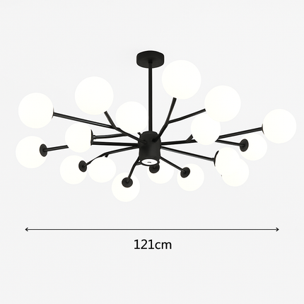 Lustre suspension LED boule en verre décorative nordique — LZ4X9J