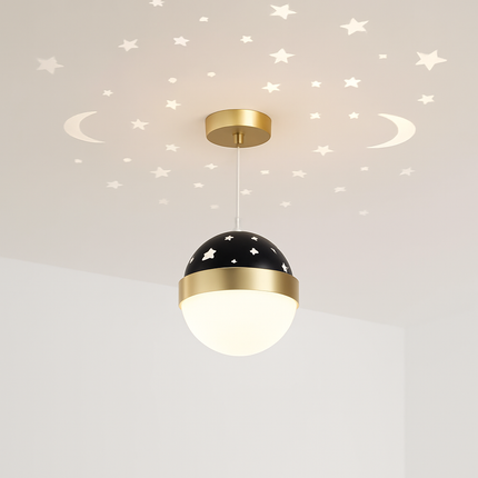 Lustre LED nordique avec projection étoilée en acrylique — LZ4X9T2