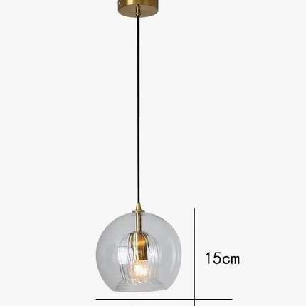 Lustre suspension LED en verre style nordique pour bureau et restaurant — LZ4X9T2
