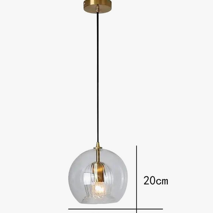 Lustre suspension LED en verre style nordique pour bureau et restaurant — LZ4X9T2