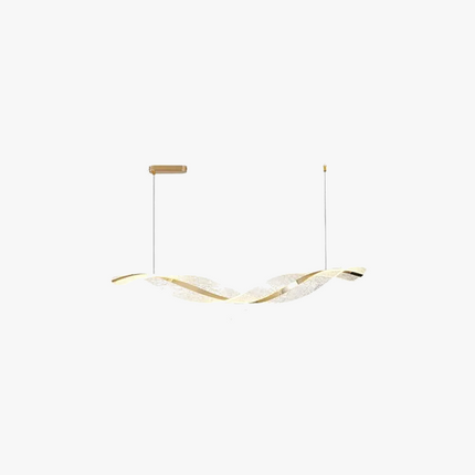 Lustre LED moderne style nordique forme vague pour salon et restaurant — LZ4X9T2