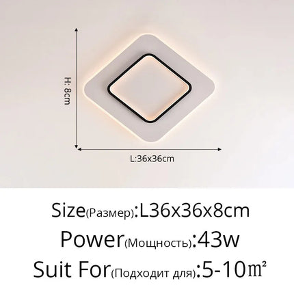 Lustre LED nordique moderne et créatif pour balcon — LZ4T9XQ