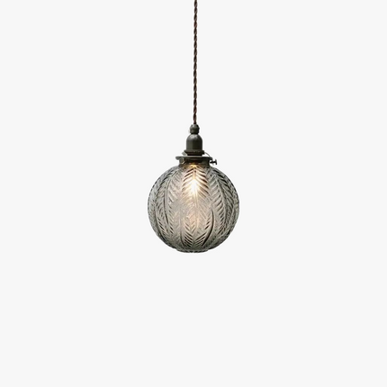 Lustre suspension boule en verre LED style nordique luxe — LZ4X9T