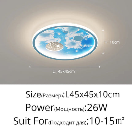 Lustre nordique lumineux style dessin animé pour enfants — LZ4X9J