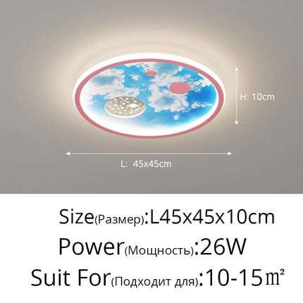 Lustre nordique lumineux style dessin animé pour enfants — LZ4X9J