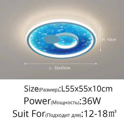 Lustre nordique lumineux style dessin animé pour enfants — LZ4X9J