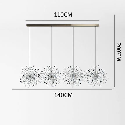 Lustre suspension nordique moderne avec éclairage LED intégré — LZ4X9P