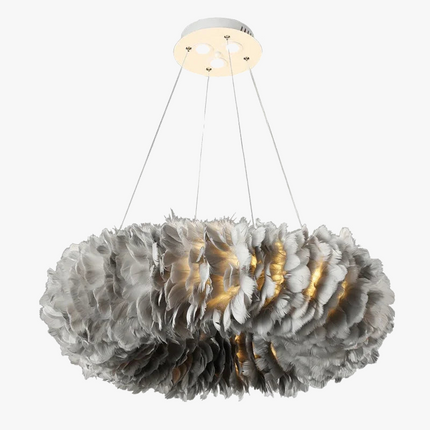 Lustre LED nordique moderne à plumes pour décoration intérieure — LZ4G7Q2