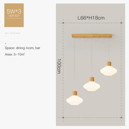 Lustre nordique en bois pour intérieur élégant — LZ4X9P2Q