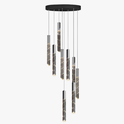 Lustre suspension nordique en cristal pour intérieur contemporain — LZ4X9J