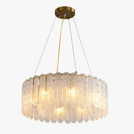 Suspension LED en verre avec lustre cristal nordique moderne — LZ4X9P