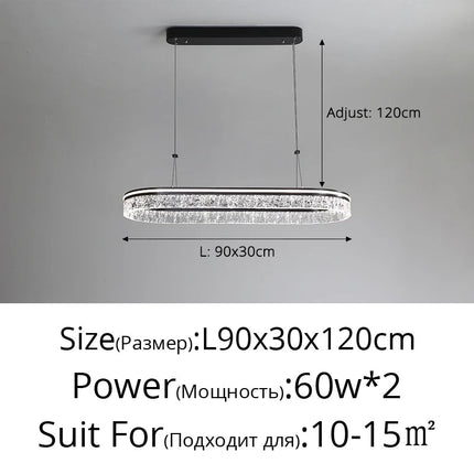 Lustre suspension nordique moderne spectre complet pour salle à manger — LZ4X9P