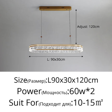Lustre suspension nordique moderne spectre complet pour salle à manger — LZ4X9P