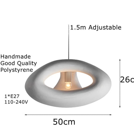 Lustre LED artistique style nordique Wabi Sabi pour bar et café — LZ4X9M