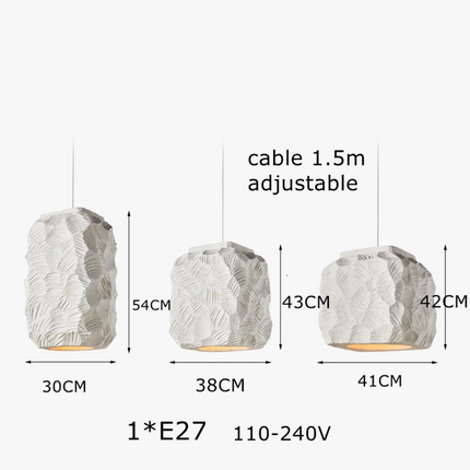 Lustre LED créatif style nordique Wabi Sabi personnalisé — LZ4X9Q2
