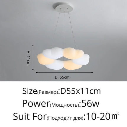 Lustre nordique à pétales pour une ambiance chaleureuse — LZ4X9P