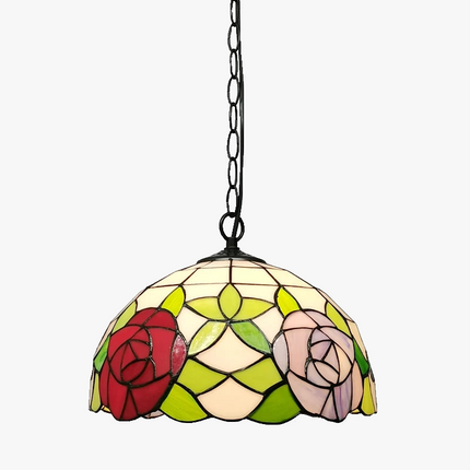 Lustre suspension style pastoral en verre teinté pour véranda et restaurant — LZ4P9XQ