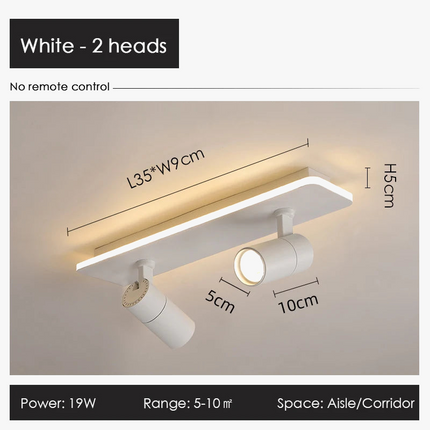 Plafonnier spot LED noir au design moderne — LZ4T9QJ2