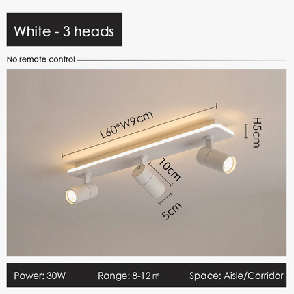 Plafonnier spot LED noir au design moderne — LZ4T9QJ2