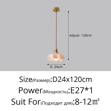 Lustre plissé simple pour éclairage intérieur doux — LZ4X9P2