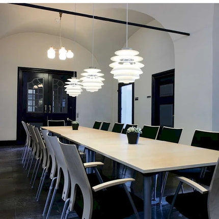 Lustre suspension postmoderne nordique à plusieurs niveaux décoratifs — LZ4X9P