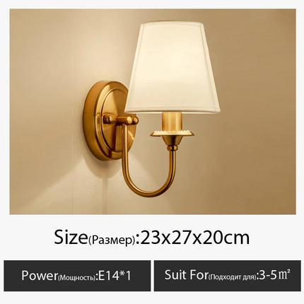 Lustre rétro américain en tissu pour décoration intérieure lumineuse — LZ4X9M