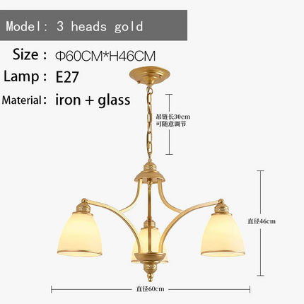 Lustre rétro américain style campagnard pour suspension — LZ4X7Q9
