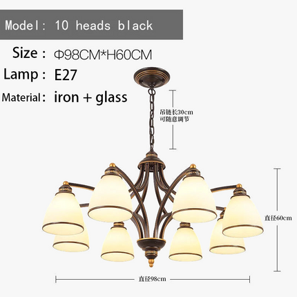 Lustre rétro américain style campagnard pour suspension — LZ4X7Q9