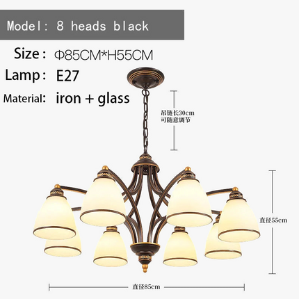 Lustre rétro américain style campagnard pour suspension — LZ4X7Q9